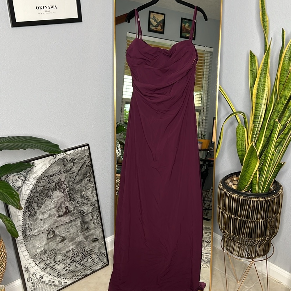 HOUSE OF CB 'Lani' Merlot Corset Maxi Dress NWOT - Picture 5 of 9